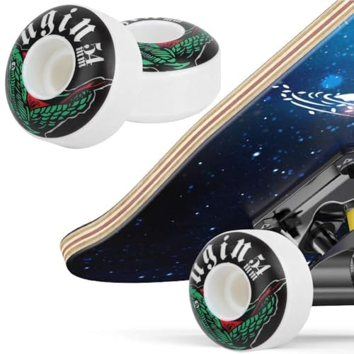 Roues de Skateboard, 4 pièces 54x3 2mm/2.1x1.3in 100A 70% résilience PU Longboard Roue Roues de Planche à roulettes Skate de Route