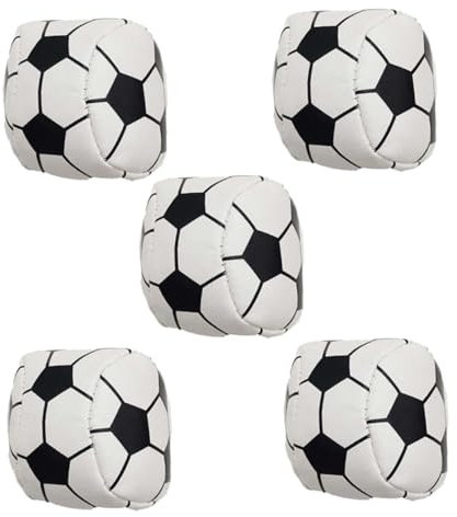 BESPORTBLE 1 Satz Handgemachter Sandsack Fußball Kinderspielzeug Fußball Geformter Sandsack Fußball Geformter Sandsack Outdoor Sandsack Sandsack Jonglierball Kind Sandsack Leder 5 Stück