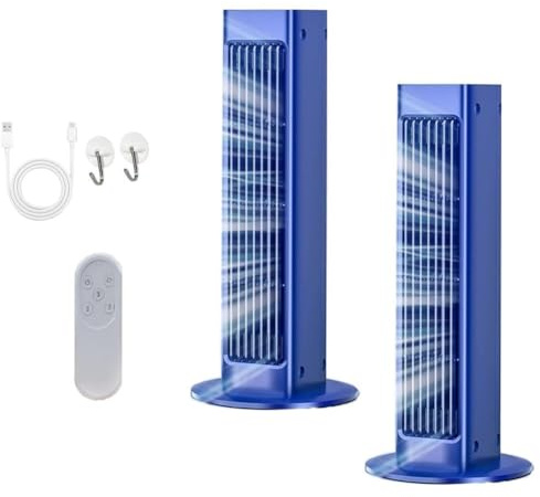 Aire Acondicionado Portátil Breeza Max Ac Breezamax, Enfriador De Aire Qinux Breez Max 2025 Nuevo, Combate El Calor Y La Humedad Abrasadores Al Instante, Pequeño, Compacto(2pcs Blue)