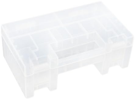 Gatuida Contenitore per Batterie Aaaa Portatile di Design Leggero Maniglia Custodia Trasparente per Batterie Aaaa Scatola di Archiviazione