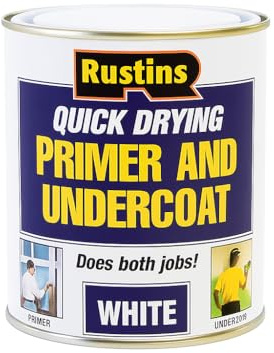 Quick Dry Primer & Undercoat White 250ml | Fast Drying Water-Based Paint Primer for Wood | Smooth Base for Gloss & Satin Finishes | Interior & Exterior Use