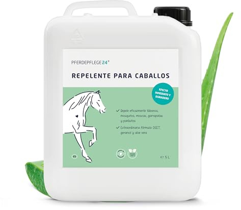 PFERDEPFLEGE24 Spray Repelente Moscas para Caballos con DEET - Protección Instantánea y Duradera contra Insectos - Fórmula Concentrada y Efectiva 5000ml