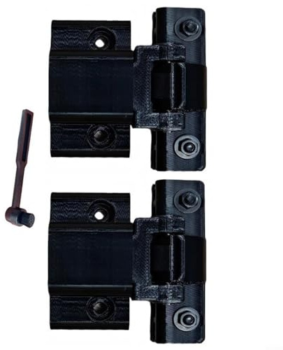 Gettimore Cerniere antipolvere nere per Technics SL-1200 MK2 MK5 MK6 SL-1210, fissaggi per giradischi in plastica e metallo