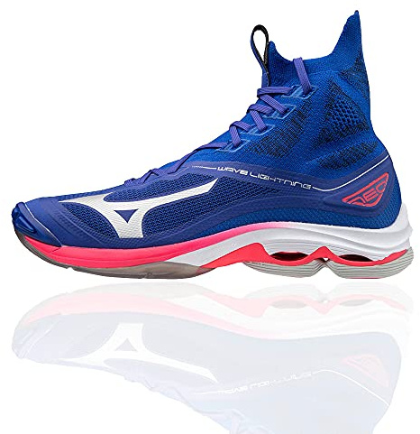 Mizuno V1GA2002 Unisex - Adulto Scarpe da pallavolo, Reflexbluec/Silverdpink, 42.5 EU