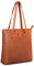 Benthill Damen Shopper Leder - Umhängetasche aus echtem Rindsleder - Handtasche mit Reißverschluss - Schultertasche/Ledertasche - Vintage Tasche, Farbe:Braun
