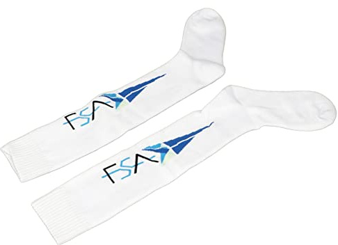 RiToEasysports Chaussettes D'escrime, Absorbant la Transpiration, Respirant, Extensible, Portable, en Coton peigné, Unisexe, pour Hommes et Femmes (L)