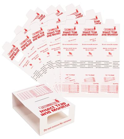 Catchmaster Silberfischfalle 15x 288i - 100% Giftfrei - Mittel gegen Silberfische mit Starkem Kleber - Für Haushalte mit Kindern & Haustieren - Effektiv gegen Papierfischchen zur Befallskontrolle