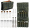 Yuecuu Tragbare Outdoor Gewürztasche Faltbarer Camping Gewürz Aufbewahrungstasche mit 8 Gewürzgläsern, 2 Gewürzmühle, 1 Öl Sprühflasche, 1 Reinigungsbürste