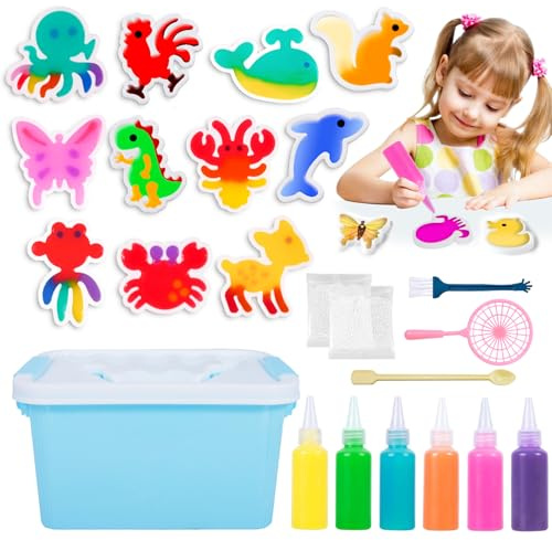 PQETBV Ensemble d'elfes d'eau magiques - Jouet sensoriel en perles de gel d'eau - Jouet éducatif pour garçons et filles - Cadeau de Noël