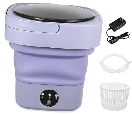 PRETYZOOM Lavadora Portátil Plegable Minilavadora Para Ropa Pequeña y Para Doméstico