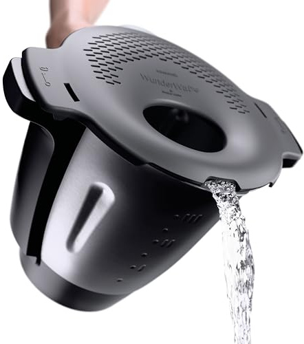 Wundermix WunderWave® Passoire pour Monsieur Cuisine • Égouttoir pour Casseroles • Passoire Fine en Plastique • Idéal pour Pâtes, Riz et Légumes • Accessoire Pratique