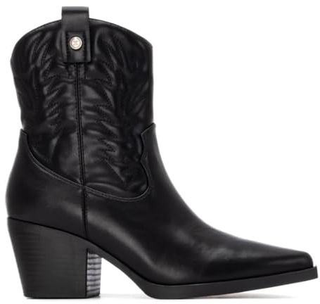 XTI - Botas Camperas Mujer Negro - Calzado Cómodo y Versátil - Moda casual - Modelo 14430501 (Talla 39)