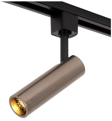 LUCIDE TRACK GRADO Foco de riel - Sistema de carril monofásico/Iluminación con rieles - 1xGU10(MR11) - Hierro gris (Extensión)