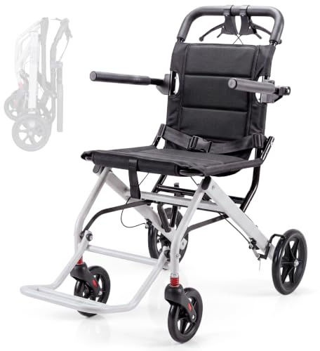 Mobiclinic®, Fauteuil Roulant de Transit, Pliable, Courts Trajets