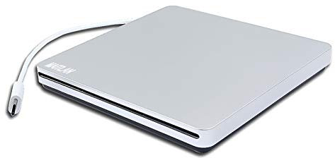 Lettore Blu-ray DVD/CD USB-C per MacBook Air 2019/2018 13 pollici MRE82LL/A, masterizzatore CD-RW Dual Layer 8X DVD+-R DL 24X, unità ottica