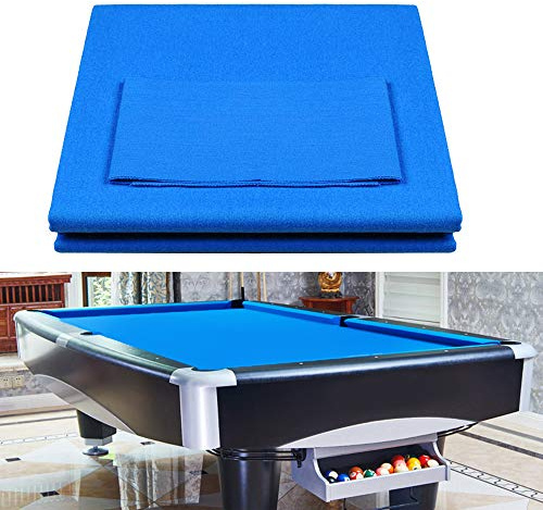 Worsted Blend Billiard Cloth Pool Table Felt for 8 Felt Table, Blue