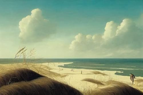 adrium Acryl-Bild 50 x 30 cm: Strand an der Ostsee. Küstenlandschaft mit Sand (192475998)