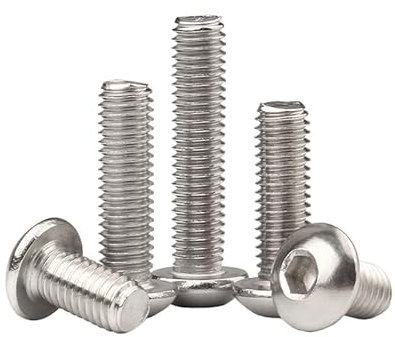 ORANXIN M8 x 35mm 10 Pcs Halbrundschrauben Edelstahl 304 Runder Kopf Innensechskant Bolzen Pan Kopf Allen Schrauben Maschinenschraube