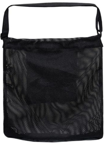 EOYVAIL Bolsas para plantas，Pilzsammeltasche, Pilzjagdtasche, Obstpflücktasche, Mesh-Futtertasche, faltbarer, verstellbarer Schultergurt (schwarz)