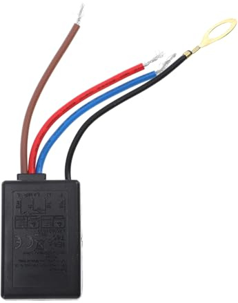 Hemobllo Regulador Táctil Profesional para Lámpara de Mesa Led, Interruptor Negro de Plástico Seguro y Atenuable para Control de Intensidad en Iluminación Estilo Aleatorio