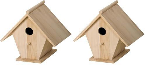 Artemio Nichoir, Bois, Beige, 22 x 17 x 22 cm VIMOI02 (Lot de 2)
