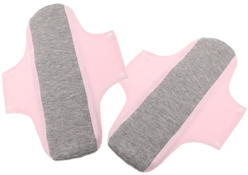 GLEAVI Compresas Reutilizables para Incontinencia Femenina Posparto de Algodón, Ultra Finas y Alta Absorción, Paquete de 2 para Cuidado Postnatal y Protección Nocturna