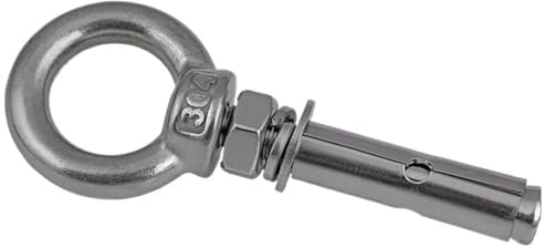 pluggar 10 mm M6 6 mm betonghylsa ankare lyftögla-förlängningsbult 304 rostfritt stål A2 – 70 (M6 x 60 mm-10 st)