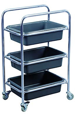 chiner - Carro de Servicio Metalico 3 bandejas, Carro Camarera