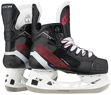 CCM Jetspeed FT670 Eishockey Schlittschuhe, Junior (Weite: Regular, Größe: 1.0)