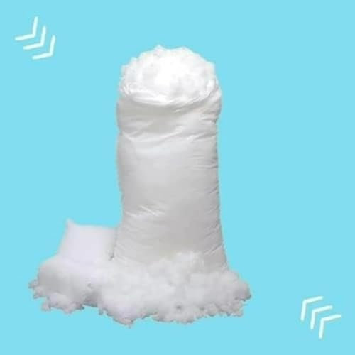 100% Polyester Füllmaterial–Hochwertige Kissenfüllung, Bastelwatte, Füllwatte für kuscheltiere, DIY Projekte, kissenfüllung, Kuscheltiere – Weiß, Weich & Waschbar watte (1 Kg (1000g))