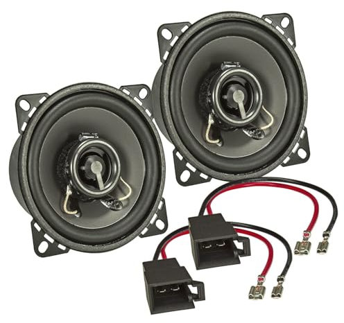 tomzz Audio 4042-000 TA10.0-Pro Conjunto de instalación de Altavoces Compatible con VW Golf T3 T4 Polo Porsche 911 Sistema coaxial de 100 mm