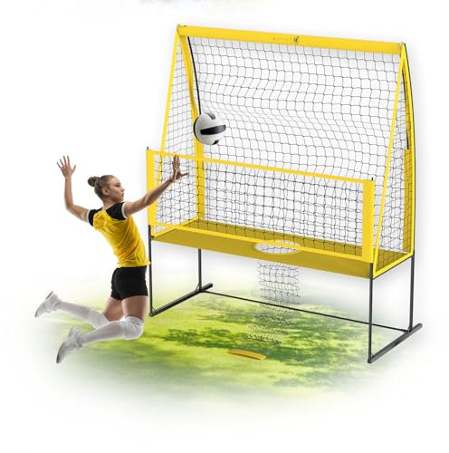Yoving Professionelles Volleyball Trainingsnetz | 3,4m Hoch & 2,4m Breit | Für Aufschlag, Dunking & Techniktraining | Steigert Schlaggenauigkeit, Kraft & Technik | Ideal für Team- & Einzeltraining