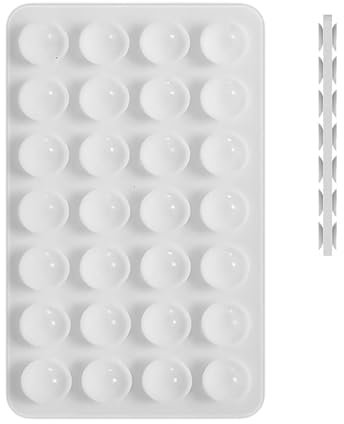 Humkopnl Agarre de succión para teléfono móvil, con ventosa de doble cara, funda de silicona para teléfono celular, soporte compacto para teléfono inteligente, para selfies, videos, chat y ver