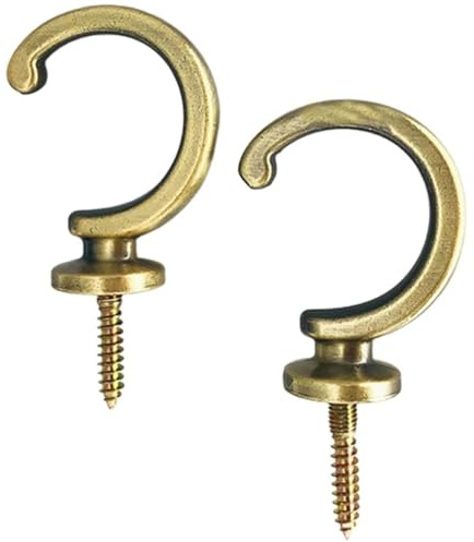 One Pair Non-Slip Curtain Tie Backs Hooks Stable Beautiful Ball End Curtain Holdbacks Stable Ball End Tie Hooks for Window Shower Cabinet