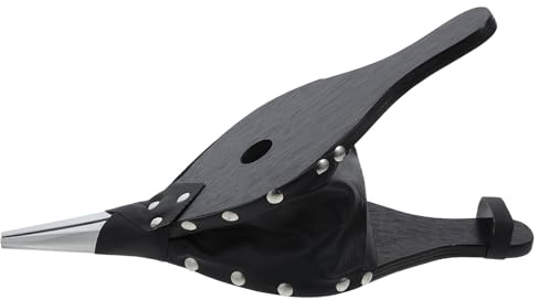 Lurrose Fuelle de Chimenea Portátil Manual para Barbacoa y Camping Soplador de Aire Resistente de Acero Inoxidable y Madera para Encender Fuego Exteriores y Estufas de Leña