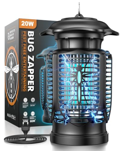 Lampara Antimosquitos, 20W UV Mata Mosquitos Electrico