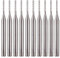 EU_HOZLY 3.175mm Hartmetall-Endfräser Gravierbits CNC-Leiterplatten-Maschinen 1.0mm Schneidkanten-Packung von 10