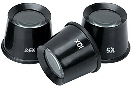 3 Uhrmacherlupen PANORAMICA 2,5-10x