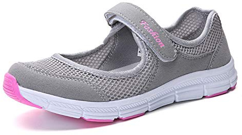 Kimily-UK Femme Ballerines Loafers Léger Chaussures Mailles Baskets Mode Respirantes de Plein Air Chaussure de Course pour Marche Dame Printemps Eté Mode Comfort Sneakers Fitness Gym Baskets Compensée