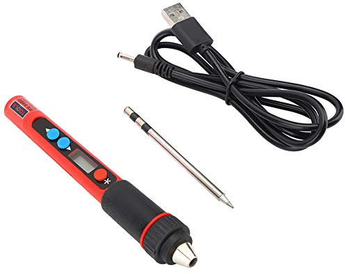 Soldador USB Digital, USB Soldador Termostato digital Juego de herramientas eléctricas manuales sin plomo Temperatura ajustable