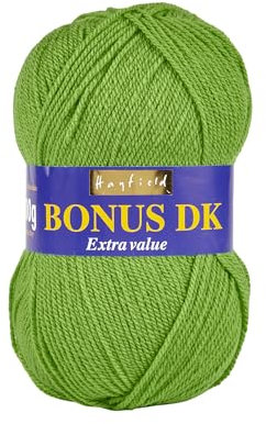 Sirdar Hayfield Bonus DK Double Knitting Yarn, Pea Green (583), 100g