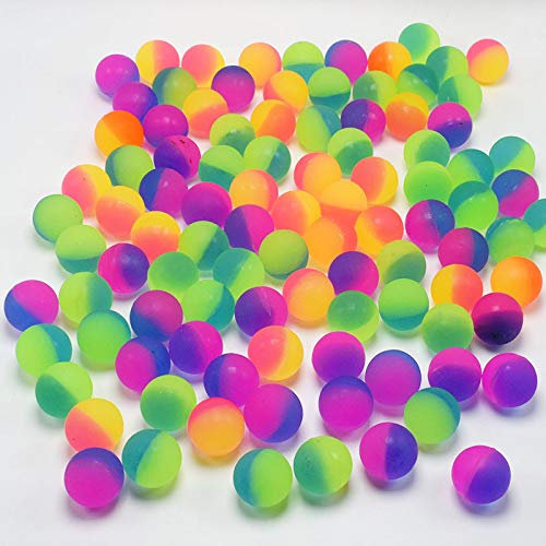 Clvsyh 50 Stück Bunt Gummiball, 25mm Flummies für Kinder, Bunt Flummi Set, Flummis Groß, Farbe Gemischt Flummi Füllung Mitgebsel Kindergeburtstag