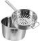 ABOOFAN Stainless Steel Colander Strainer Spoon Set Kitchen Tool Easy Cleaning