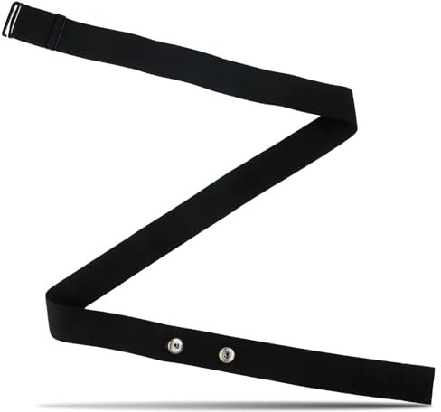 Brustgurt Ersatz Elastischer für ANT+ & Bluetooth Brustgurt, Verstellbar für Herzfrequenzsensor Herzfrequenzgurt Kompatibel mit Garmin, Wahoo, Polar H10 H9, Coospo, Magene, Bryton, Livlov