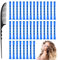 ADERTOS 80 Bigodini per Boccoli dei Capelli, Bigodini Permanenti, Bigodini per Capelli Corti e Lunghi, Bigodini Senza Calore per Onde Naturali Flessibile Styling, 8.2cm x 1cm, Blu