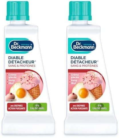 Dr. Beckmann Liquide Set de 3 Diable Détacheur Sang & Protéines Non parfumé 50 ml 3 Unités (Lot de 2)