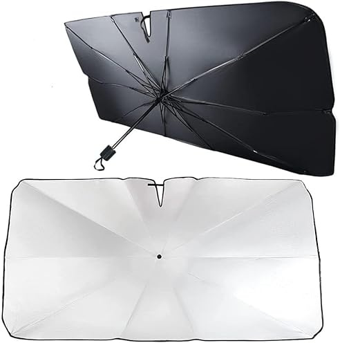 Auto Parabrezza Parasole per Peugeot 207 CC Coupe Cabrio 2007-2015 Ombrello Pieghevole con Manico Schermo Raggi UV Anti Caldo Parasole Copriparabrezza