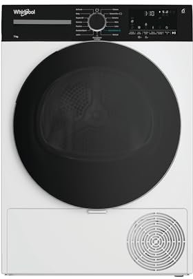 Whirlpool C WSD 74M WBS IT– Asciugatrice 7 Kg A Pompa Di Calore, Libera Installazione, Classe C, 6° SENSO, Motore Senseinverter, Extra Silenzio, AirFresh, Asciugatura A Tempo 84,6 x 59,7 x 54,5 cm