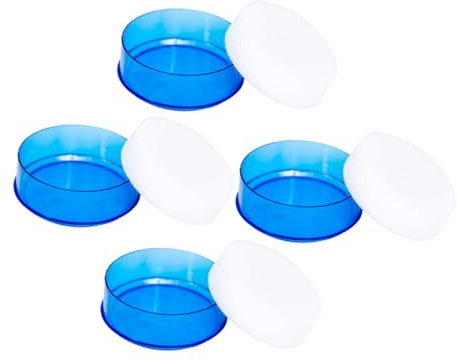 ABOOFAN 4pcs Blue Sponge Finger Moistener for Counting Money, Cash Handling Finger Tip Moisteners Wet Pad for Office Use