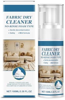Mingzhe Detergente per Divani in Tessuto da 3 Pezzi da 100 Ml, Tipo Schiuma Senza Risciacquo, Schiuma Detergente Delicata e Non Irritante per Cuscini Divano Tappezzeria (100ml*3)